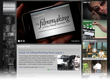 screenshots of corporate web site